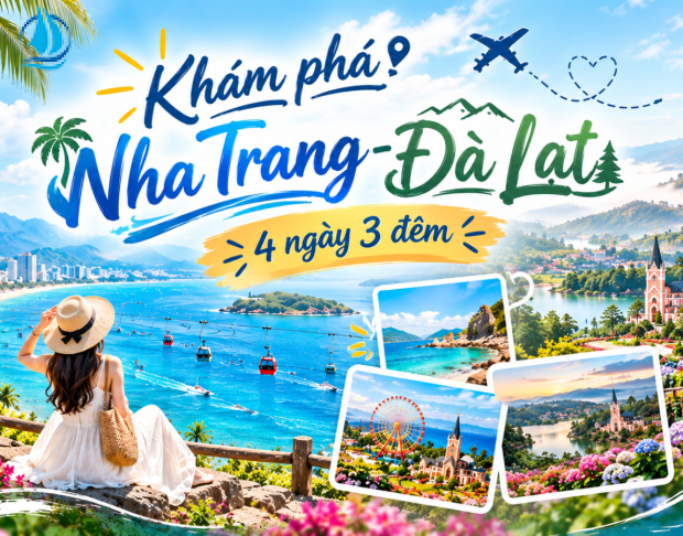 TOUR QUY NHƠN – ĐÀ LẠT – NHA TRANG 4 NGÀY 3 ĐÊM